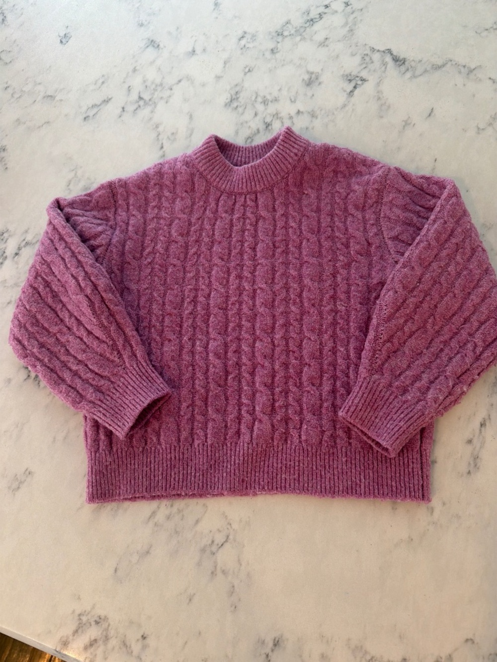 Zara Super Soft Girls Cable Knit Sweater